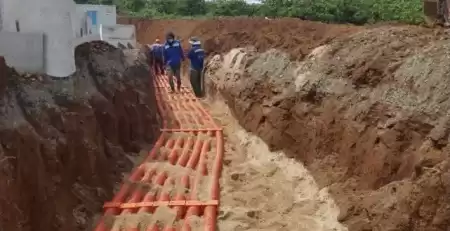 Gối đỡ ống nhựa xoắn hdpe Ospen